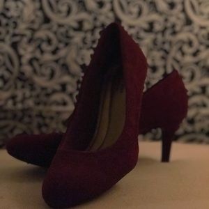 Burgundy heels